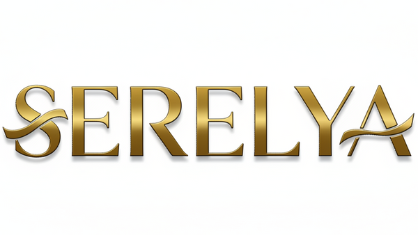 GENERATE LOGO WITH NAME ONLY SERELYA SHOUD BE ELEGANT AND PREMIUM WITH WHITE BACKGROUND 